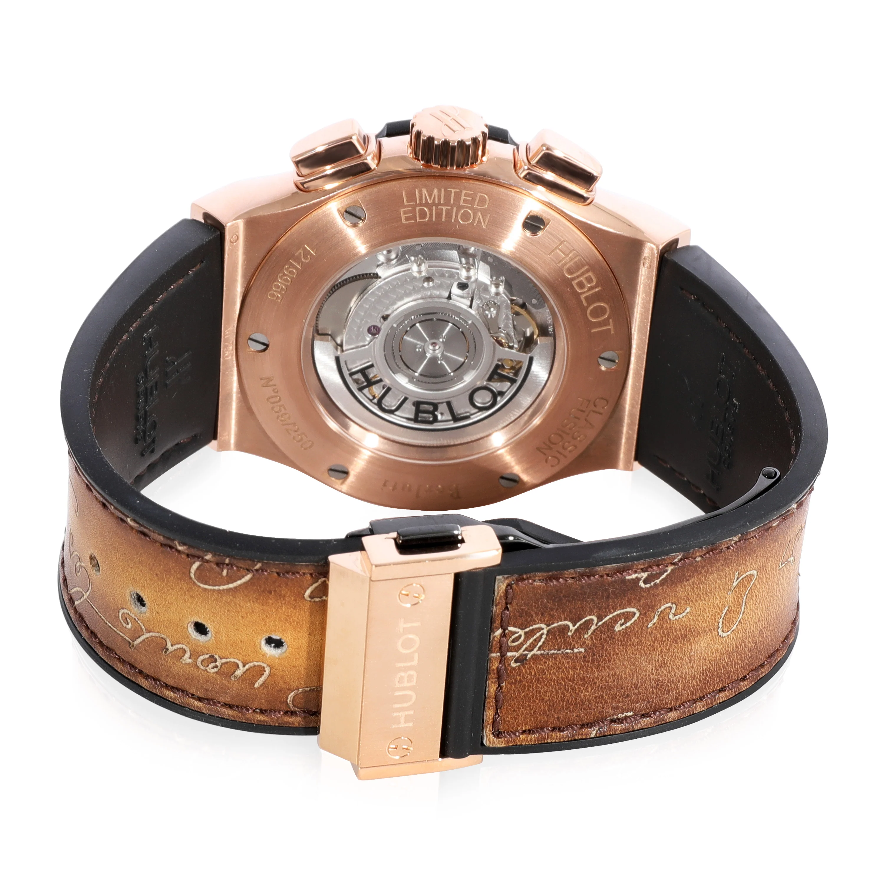 Berluti Scritto King Gold 521.OX.0500.VR.BER17 Mens Watch in  Rose Gold - Image 4