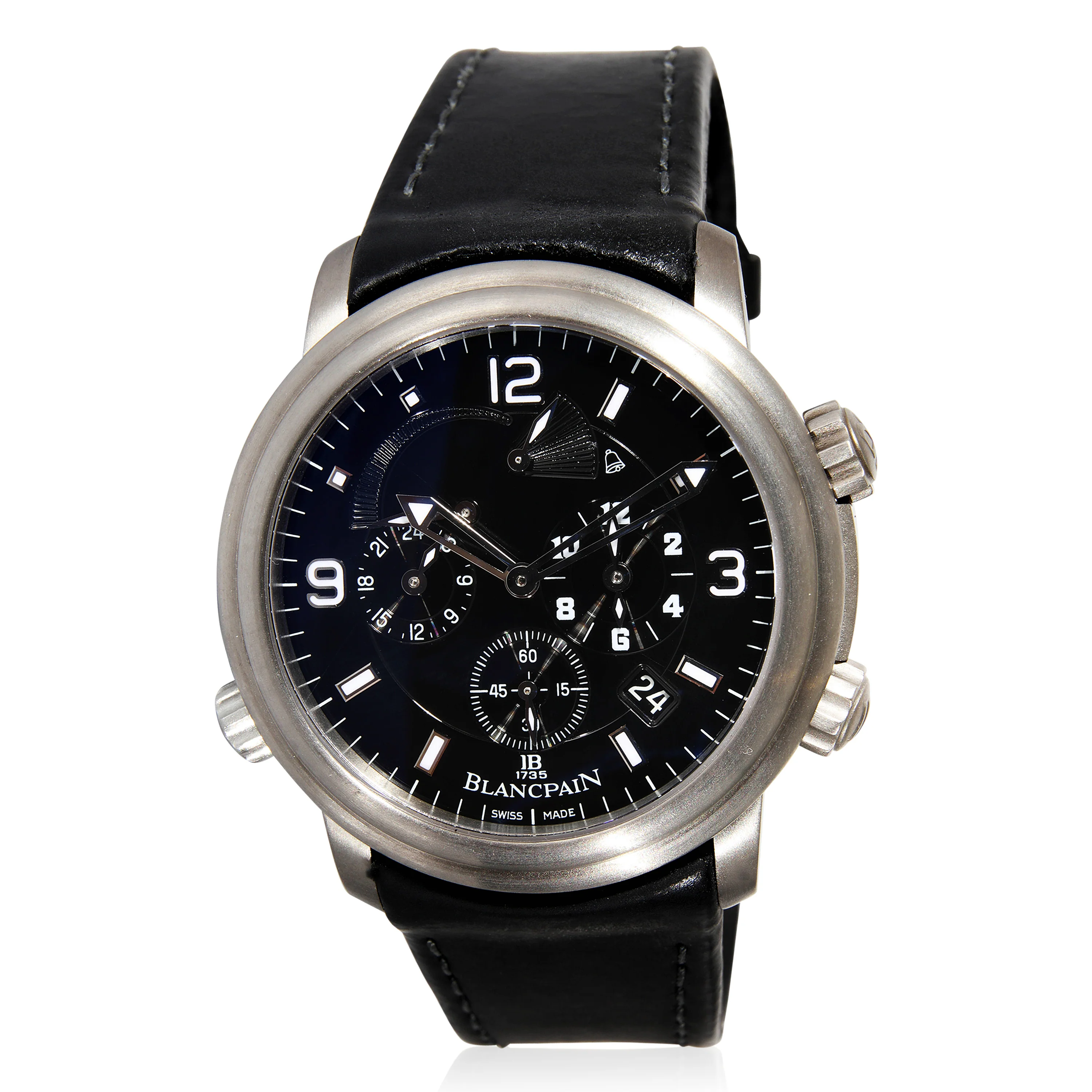 Leman Reveil GMT 2041-1230-63B Mens Watch in  Titanium - Image 6