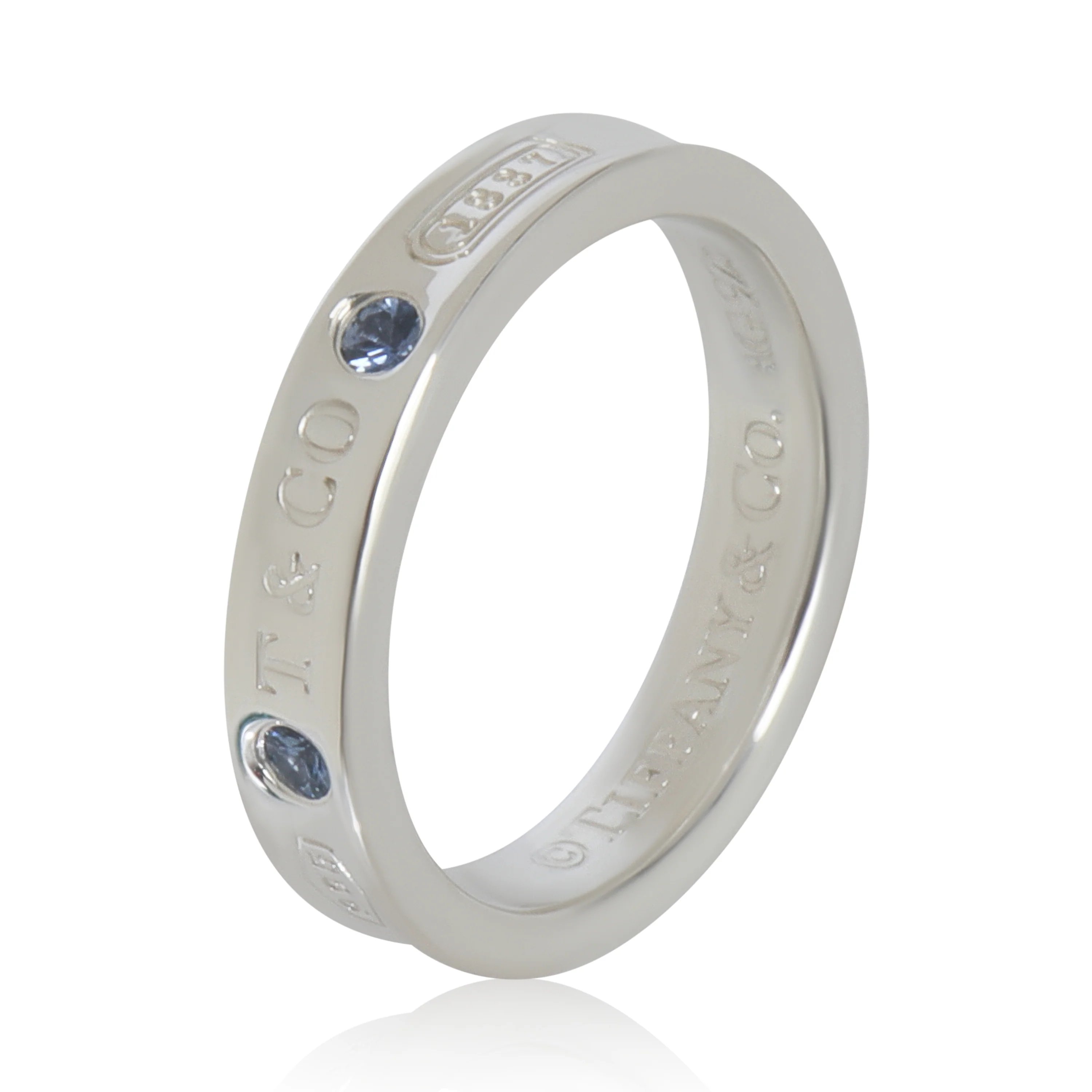 Sterling Silver Sapphire 1837 Narrow Ring - Image 4