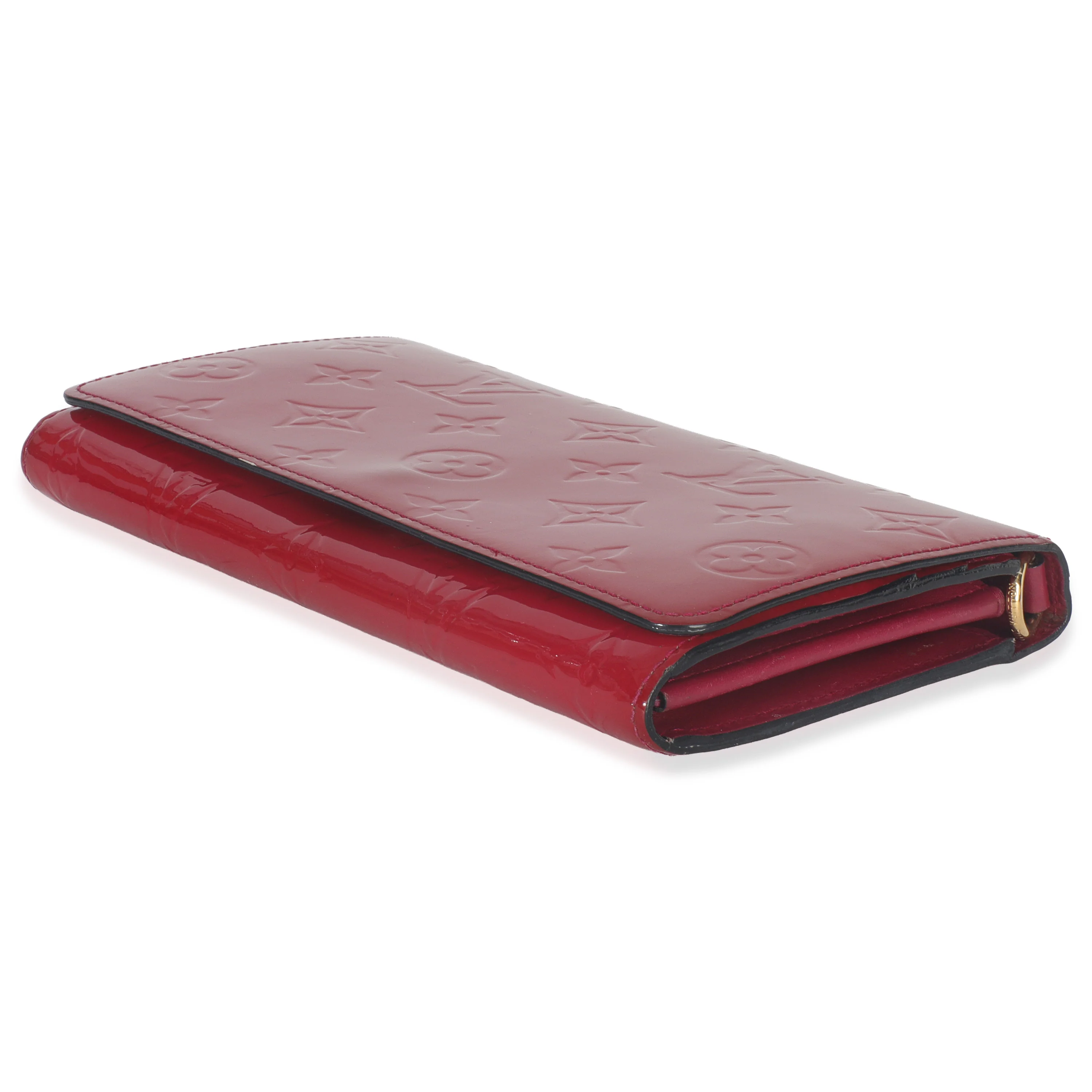 Rose Pop Monogram Vernis Sarah Chain Wallet - Image 4