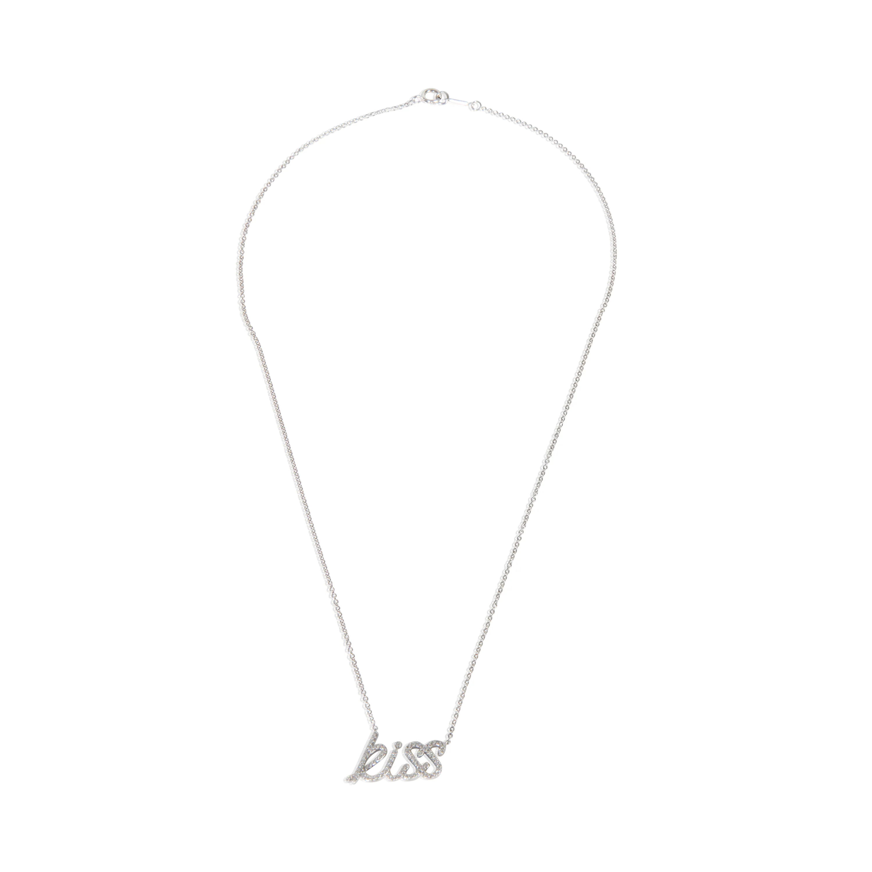 White Gold Diamond Paloma Picasso Graffiti Kiss Pendant - Image 3
