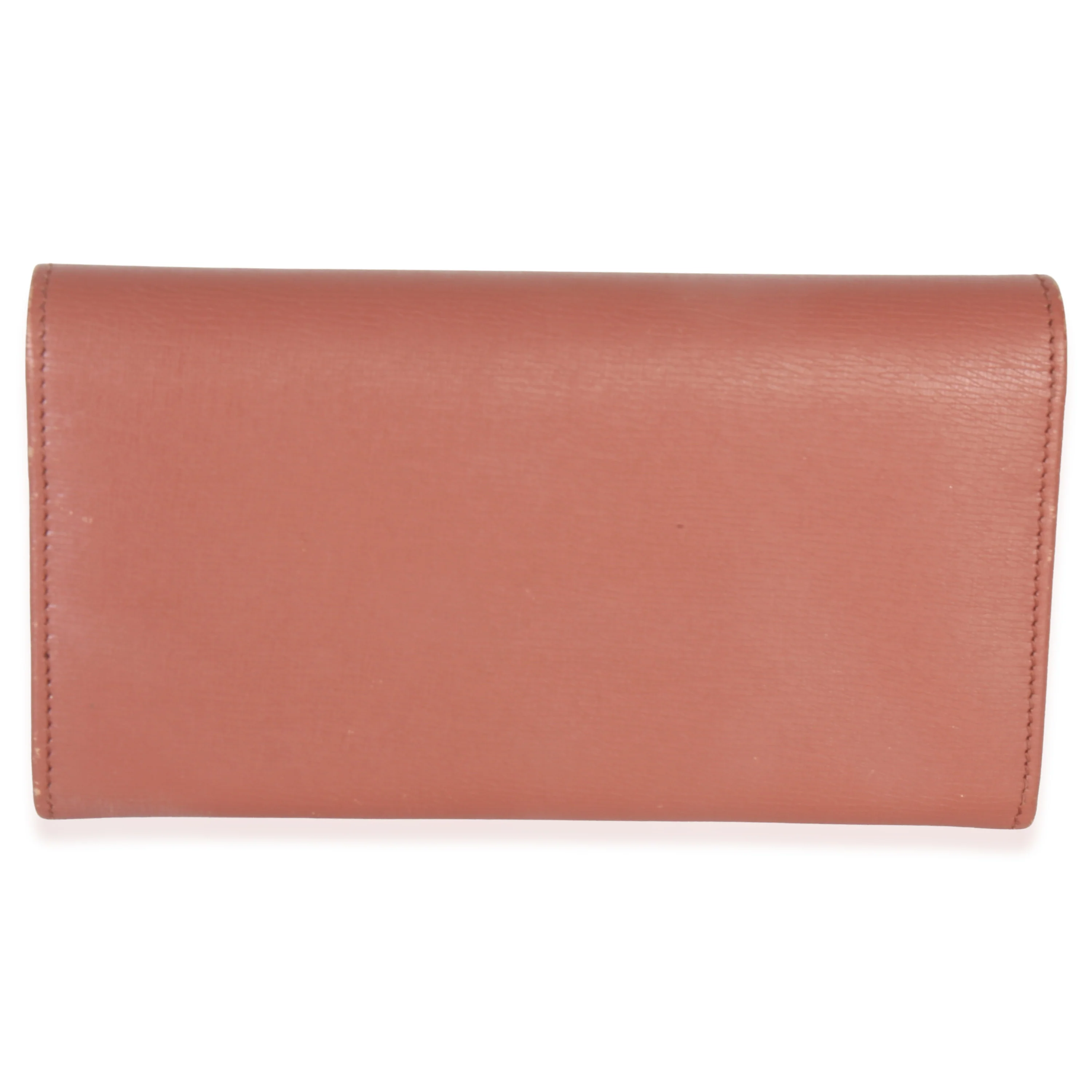 Pink Leather Interlocking G Continental Wallet - Image 4